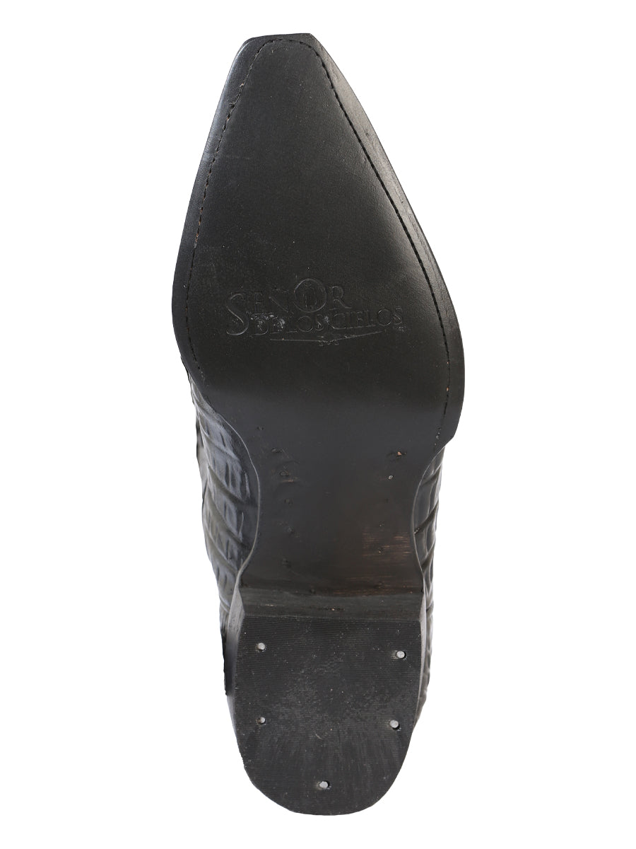 Bota cowboy El Señor de los Cielos - Caimán - Negro 40854