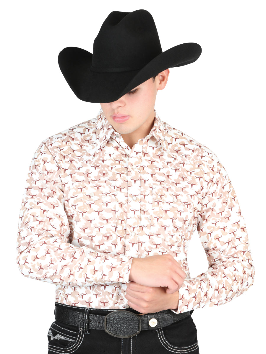 Camisa vaquera El General - Beige 44303