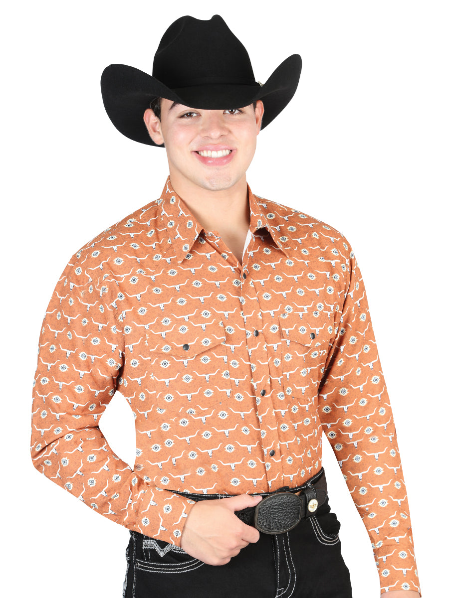 Camisa vaquera naranja El General 44328