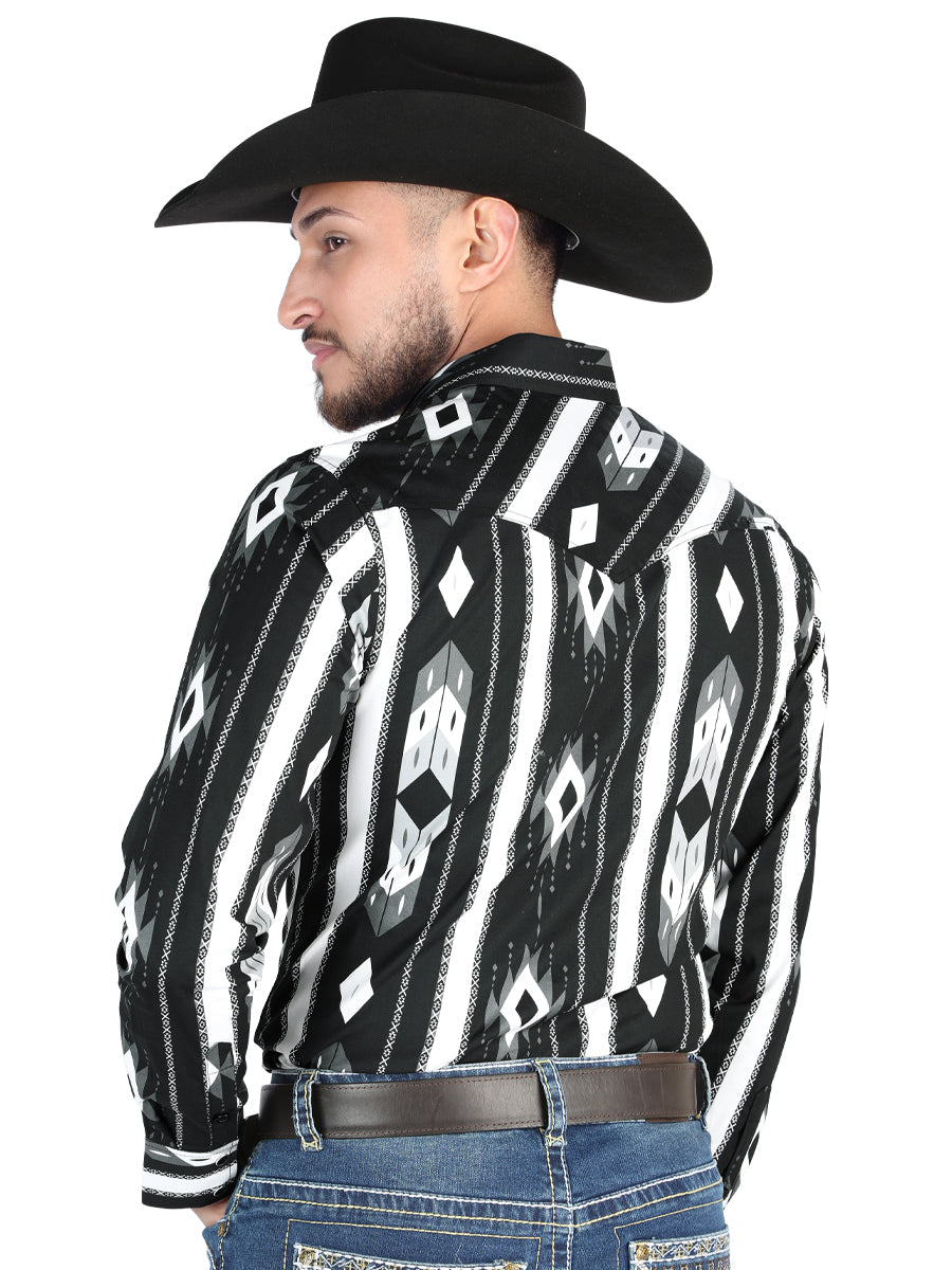 El General - Camisa informal de manga larga - Negra 44475