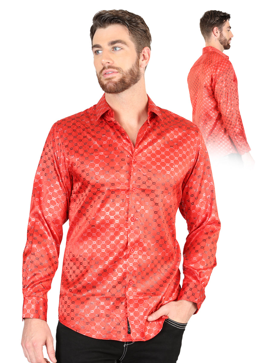 Camisa de manga larga casual El General Red 44577