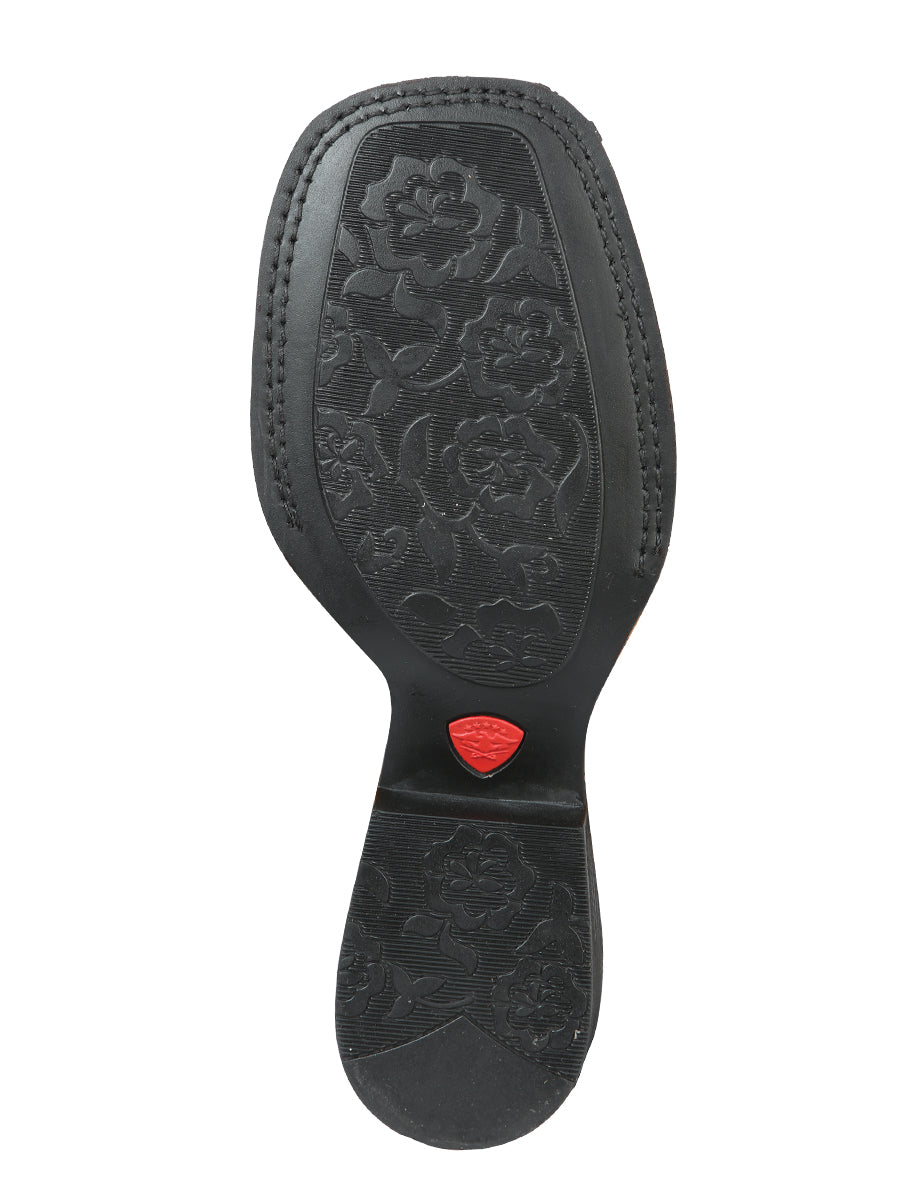 Bota vaquera Rodeo El General - Negra estampada 44636