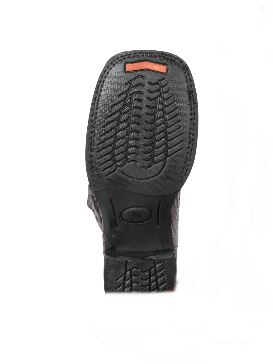 Botas El General Rodeo - Piel de cocodrilo estampada - Marrón 44672