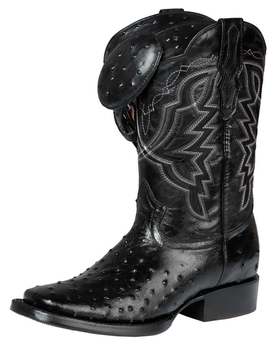 El General Rodeo - Bota de piel Osther estampada - Negra 44673