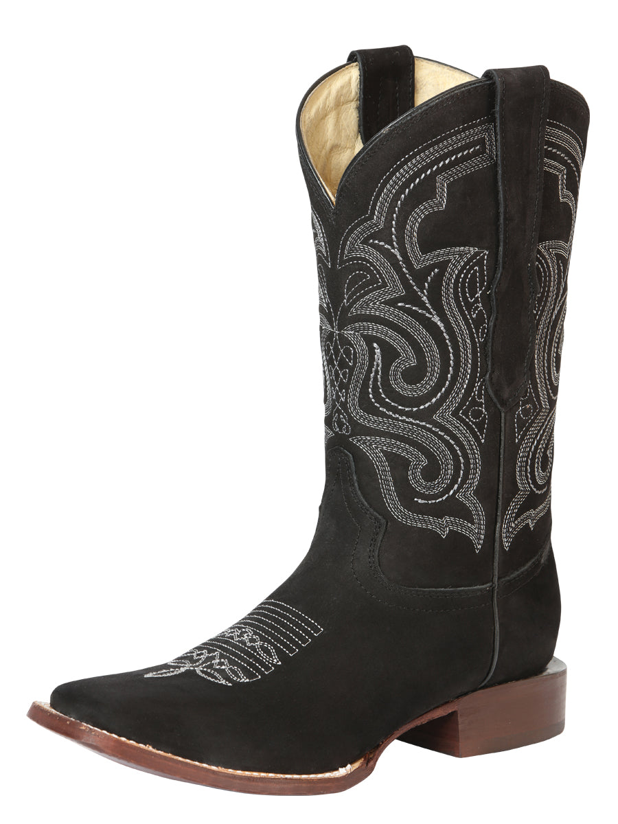 Bota Rodeo El General para hombre – Piel Nobuk – Negro 45205