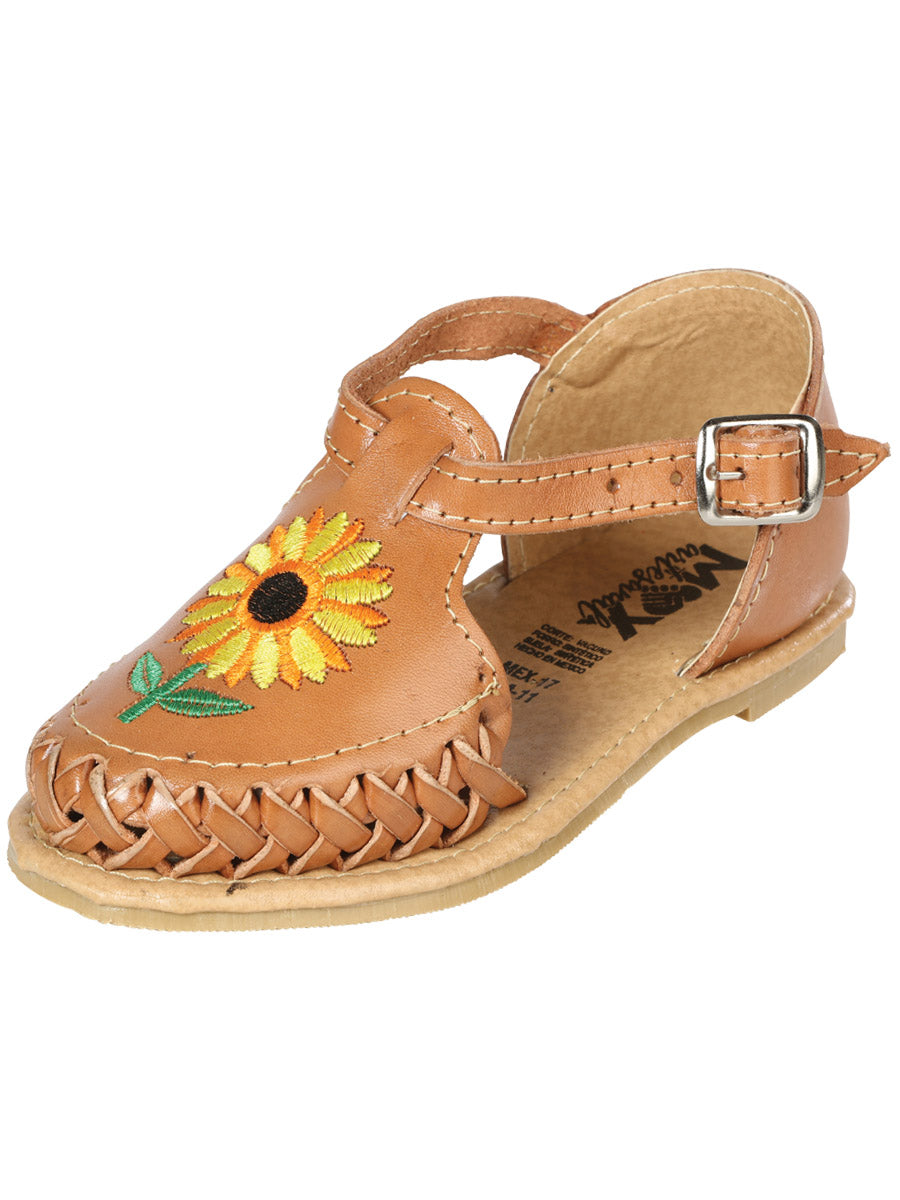 Sandalias artesanales mexicanas de cuero Tang 603482