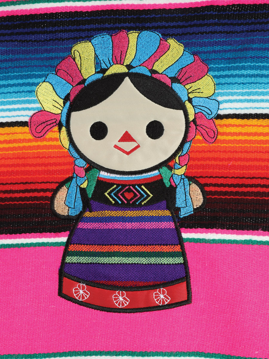 Delantal artesanal mexicano Zarape 100% Acrílico Multicolor 603572