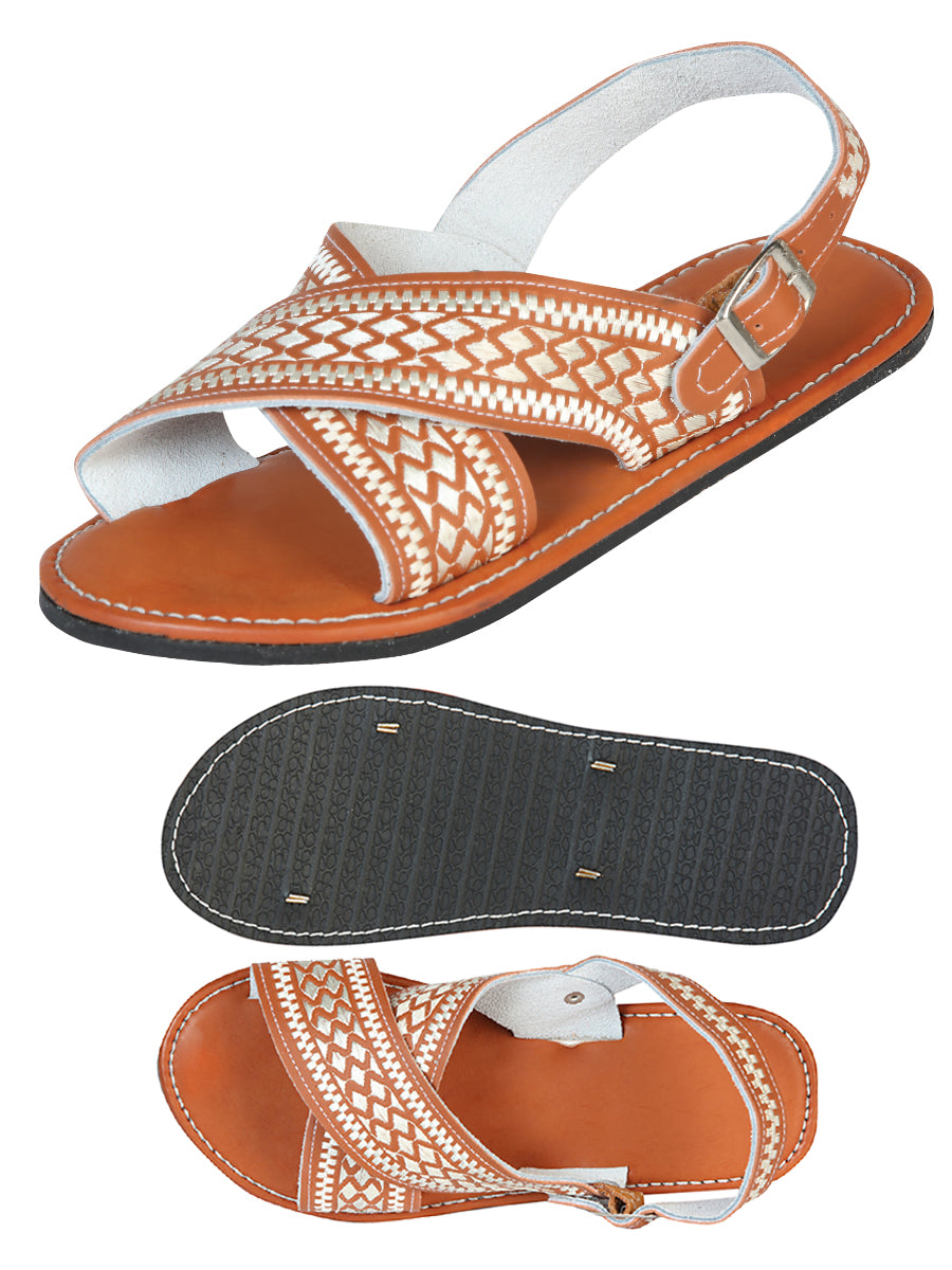 Sandalias artesanales mexicanas 50% cuero, 50% sintético natural 603796