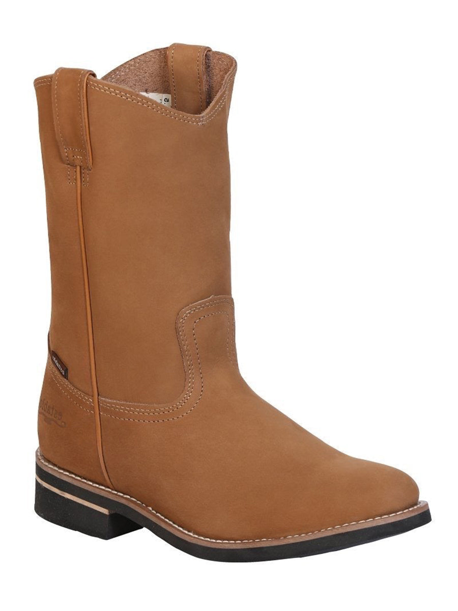 Bota de trabajo Establo para hombre - Cuero nobuck - Canela 303