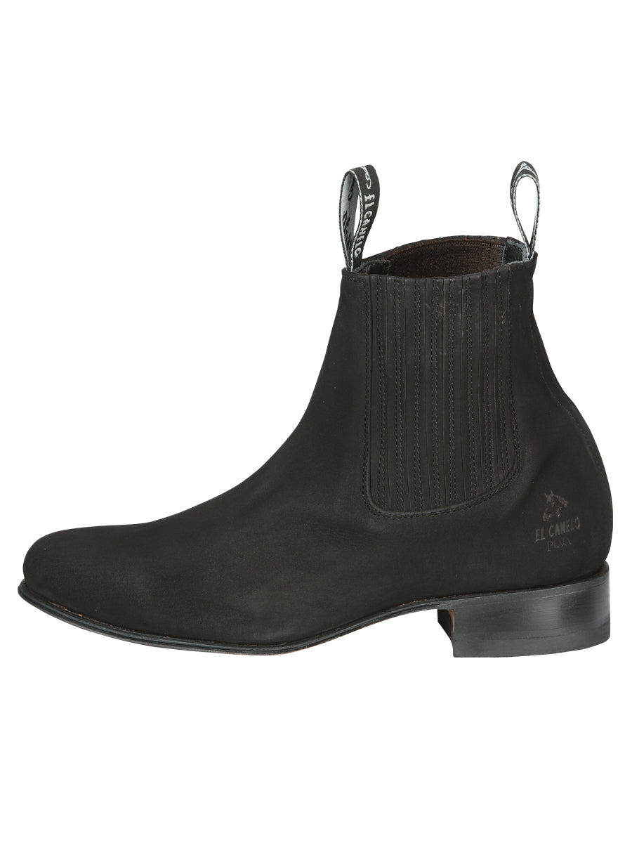 Canelo Charro Boot - Black Nobuck 3663