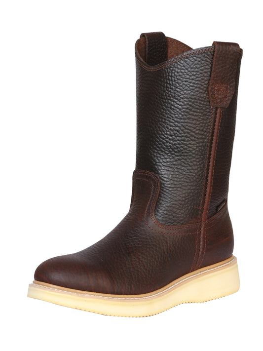 Bota de trabajo para hombre Establo Bull Fight de cuero - Miel 23369