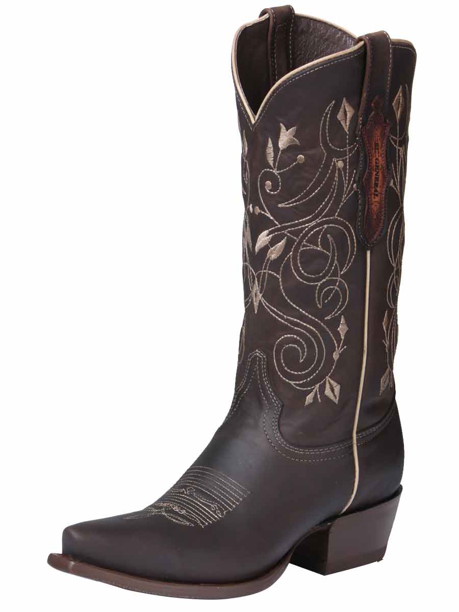 Bota vaquera El General para mujer, edición limitada - Chocolate

 34511