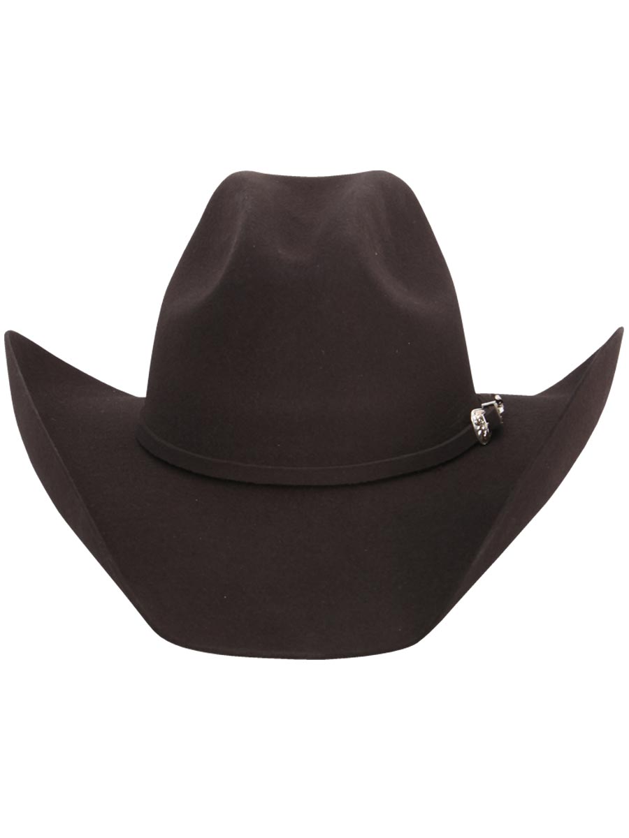 Sombrero vaquero de fieltro El General 50x Marrón oscuro 35008