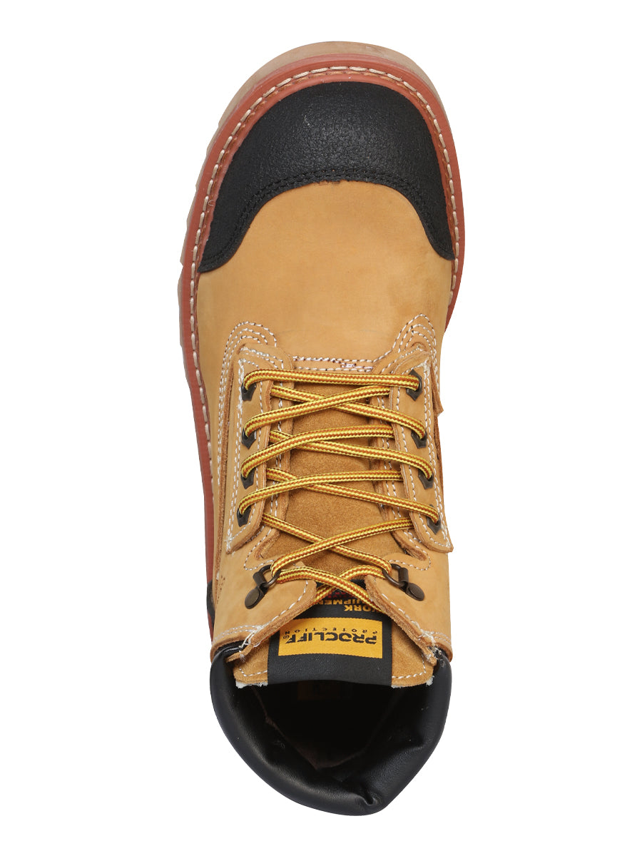 Zapato de trabajo con cordones Procliff Protection - Nobuck Honey 35218