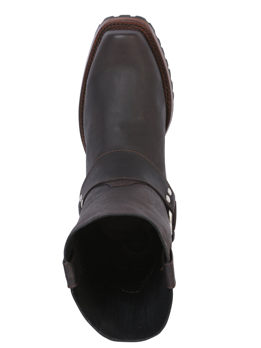 Bota de motociclista El General - Marrón oscuro intenso 40673