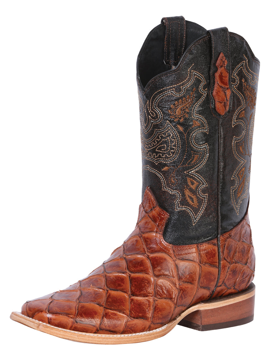 Bota Rodeo El General - Imitación Pirarucu - Cognac 41793