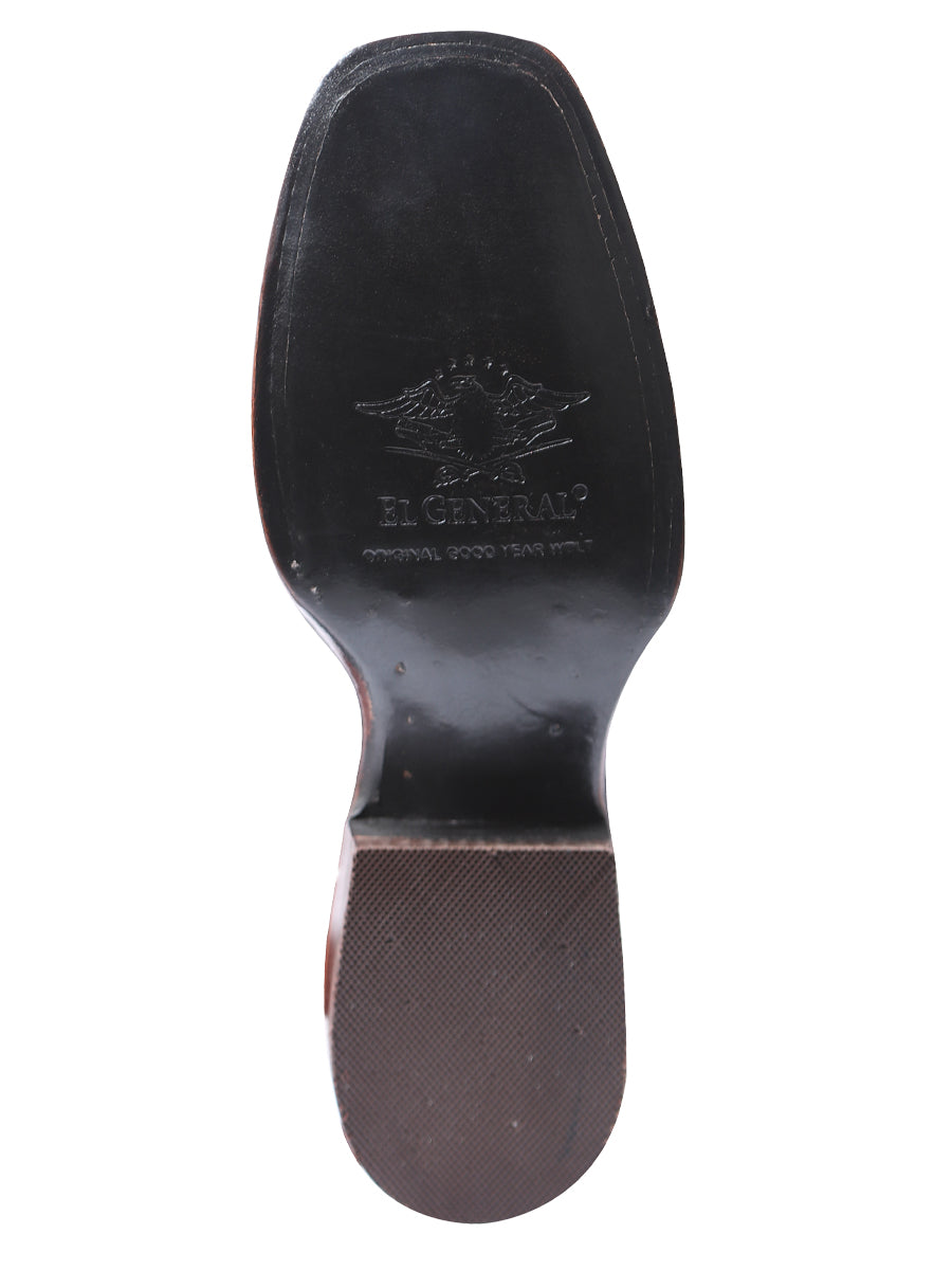 Bota Rodeo para mujer El General - Ante marrón oscuro 42978