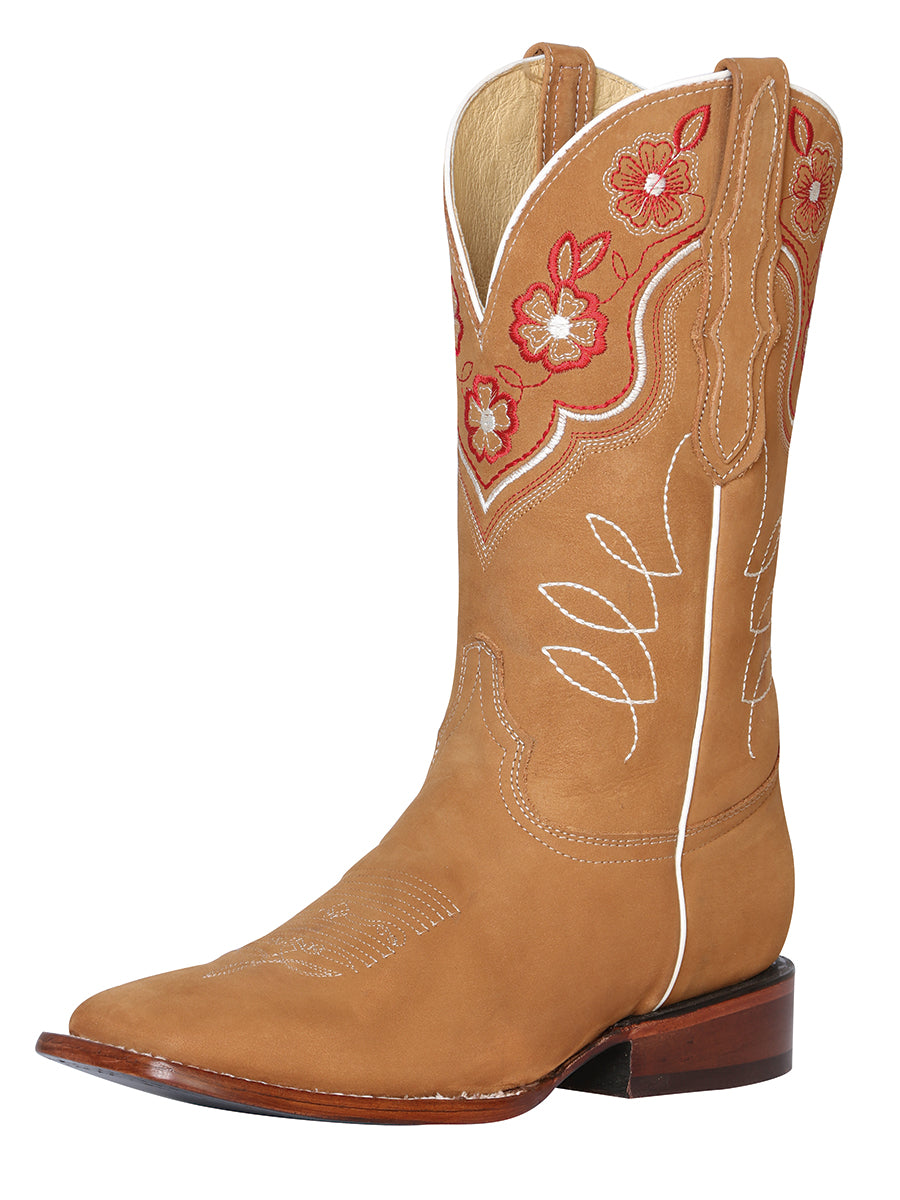 Bota Rodeo para Mujer El General - Nobuck Melocotón 42979