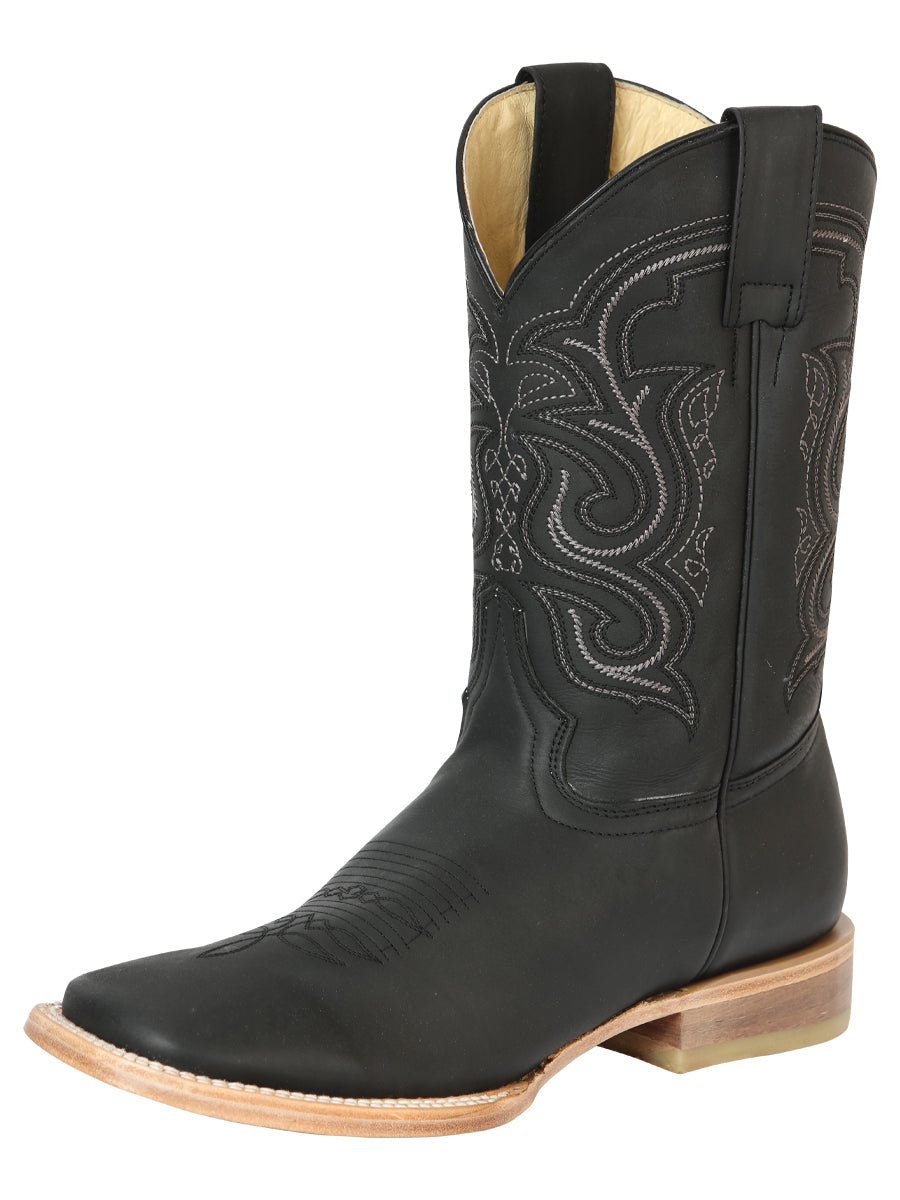 Bota El General Rodeo - Cuero Crazy - Negra 43534