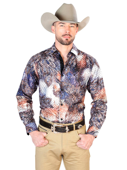 Camisa negra informal de manga larga 43818