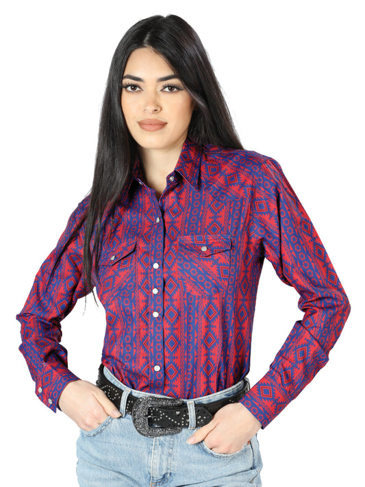 Camisa vaquera de manga larga color mostaza para mujer 44203
