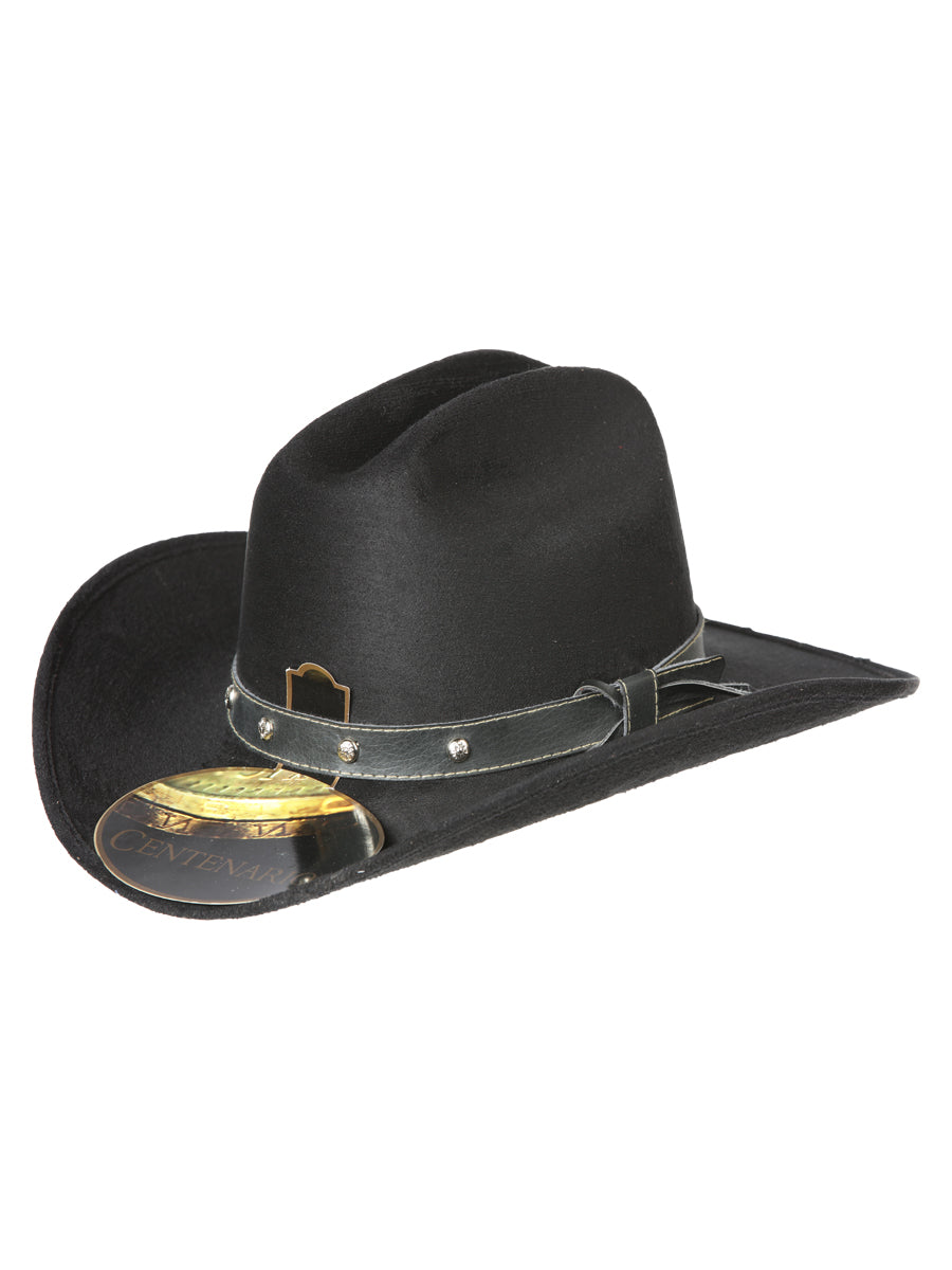Sombrero vaquero infantil El General de ante negro 44243