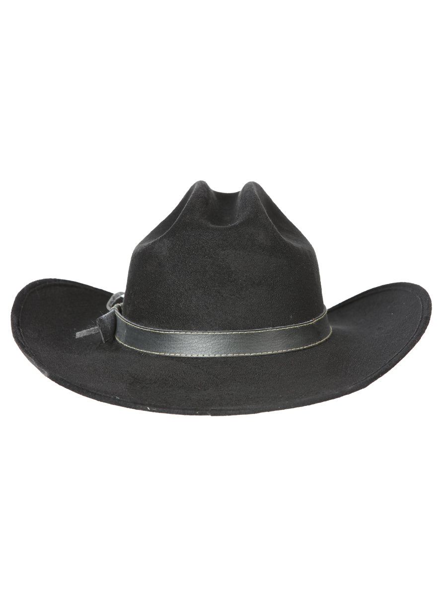 Sombrero vaquero infantil El General de ante negro 44243