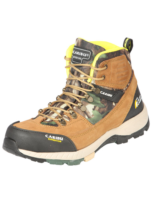 Zapato de trabajo Caribu - Acabado sintético - Amarillo/Camuflaje 44368