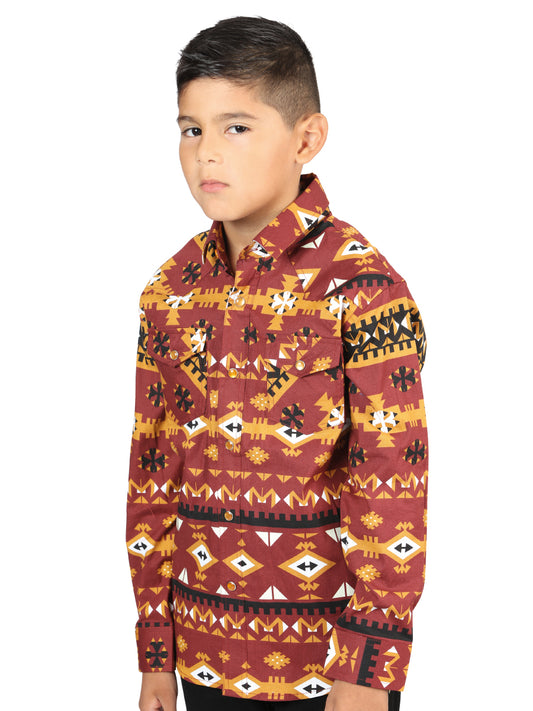 Camisa informal de manga larga de El General Brick 44445