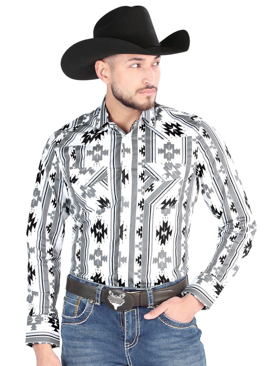 El General - Camisa informal de manga larga - Blanca 44470