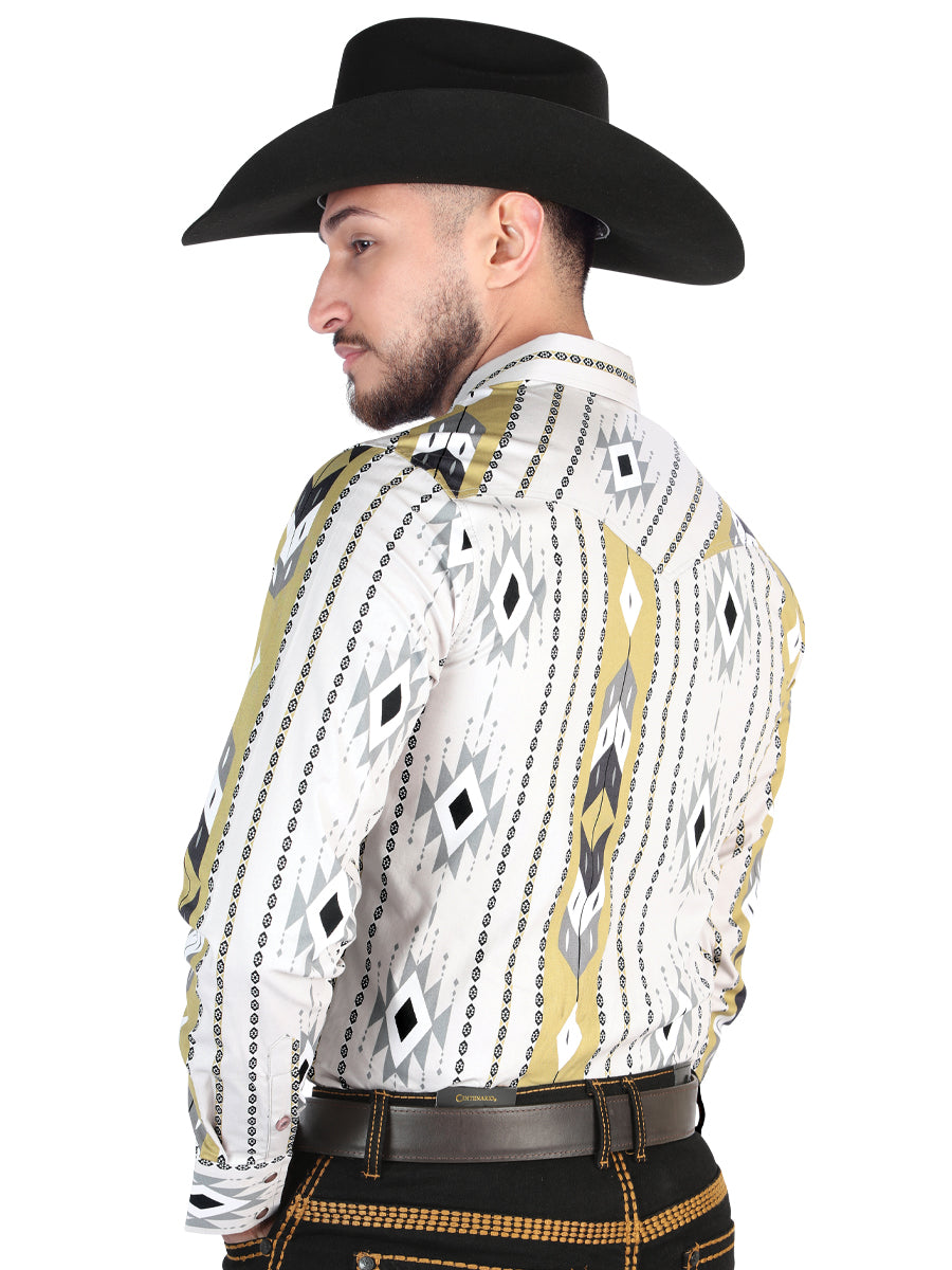 El General - Camisa informal de manga larga - Gris 44473