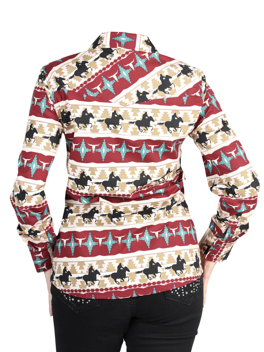 Camisa informal de manga larga El General negra/dorada - Burdeos 44480