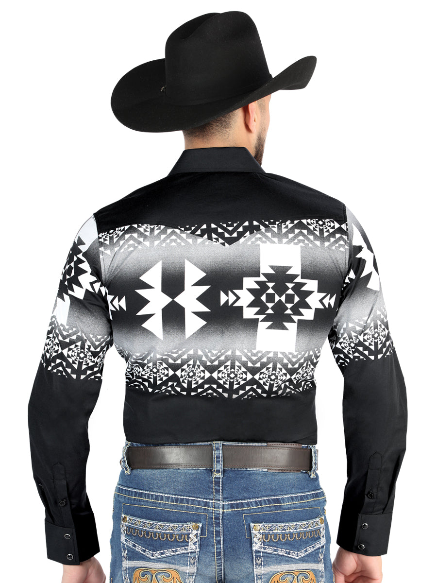 El General - Camisa informal de manga larga - Negra 44485