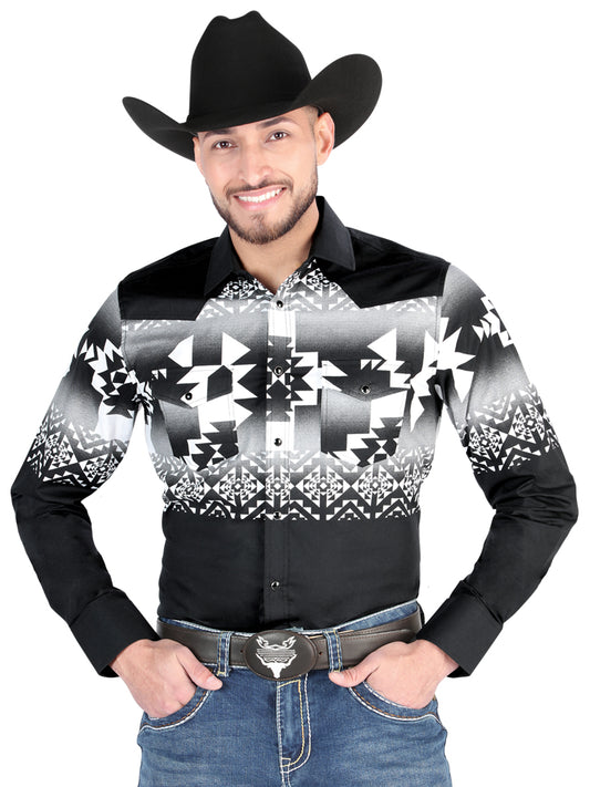 El General - Camisa informal de manga larga - Negra 44485