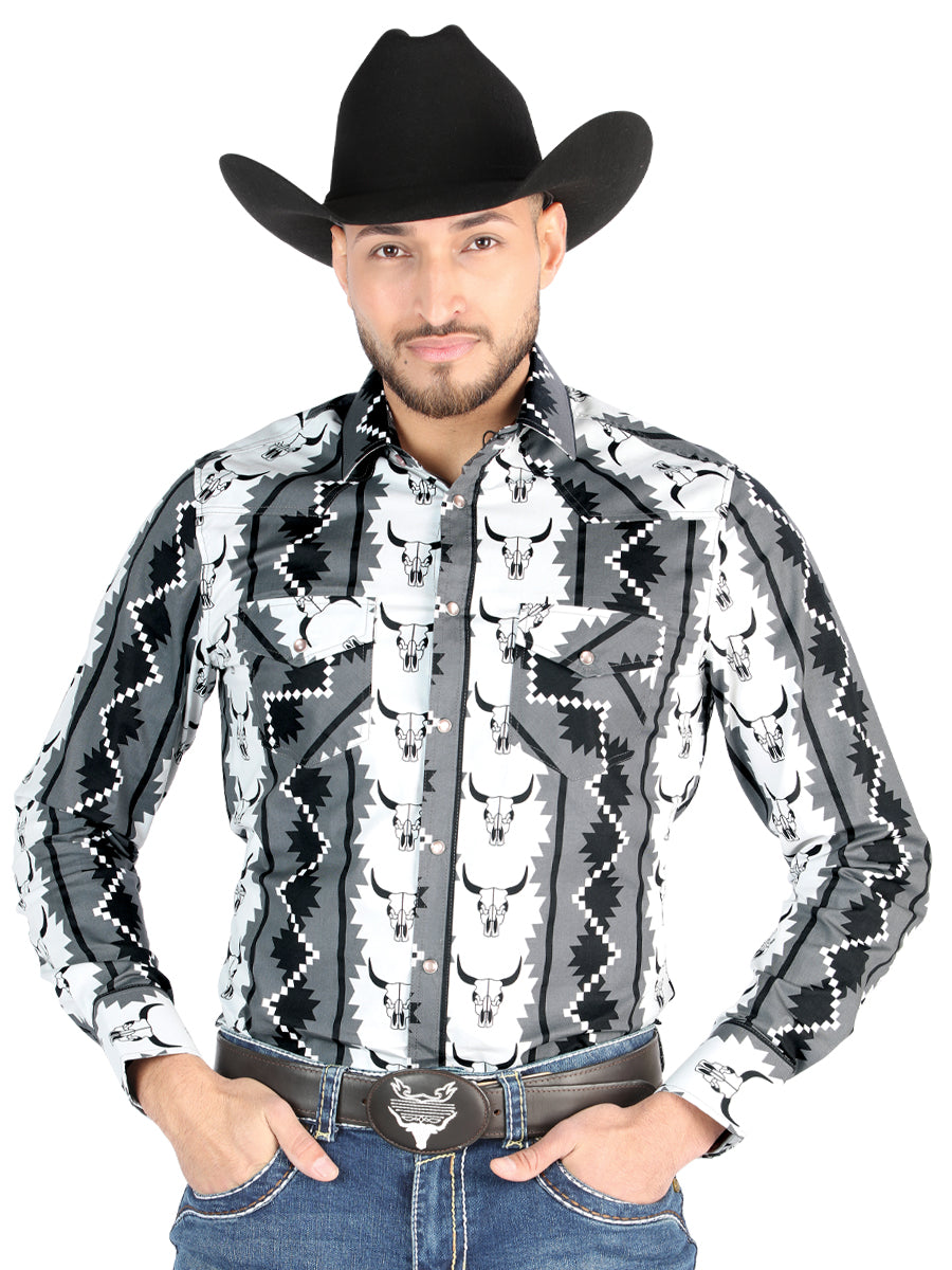 El General - Camisa informal de manga larga - Negro 44491