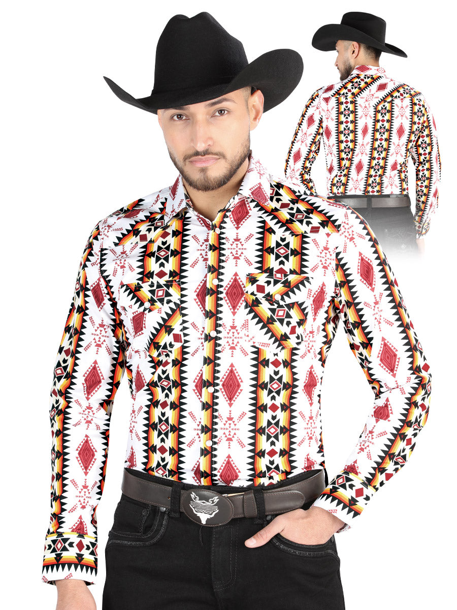 El General - Camisa informal de manga larga - Blanca 44502