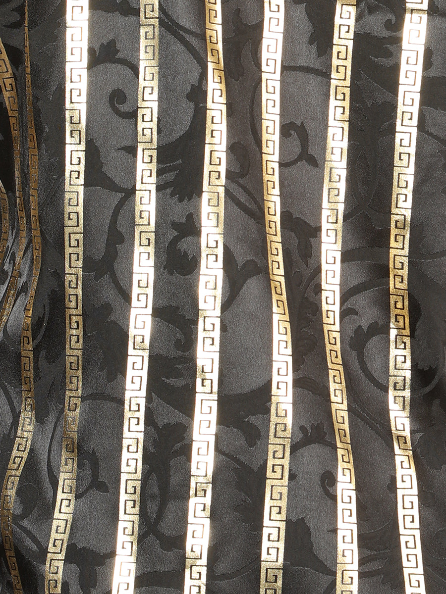 Camisa casual de manga larga El General negra/dorada 44554