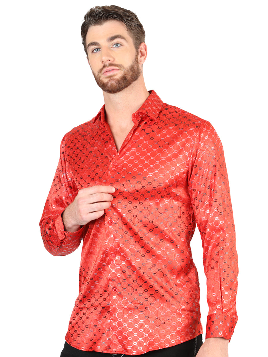 Camisa de manga larga casual El General Red 44577