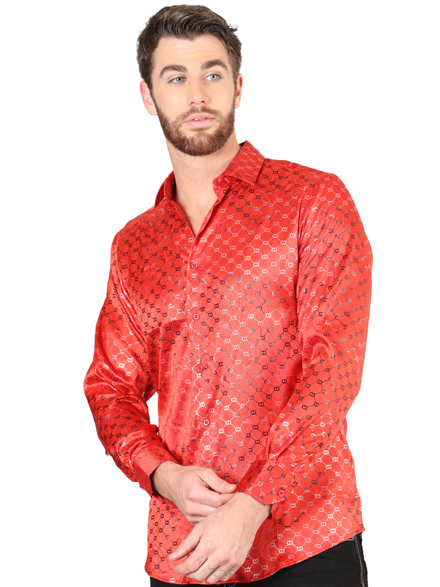Camisa de manga larga casual El General Red 44577