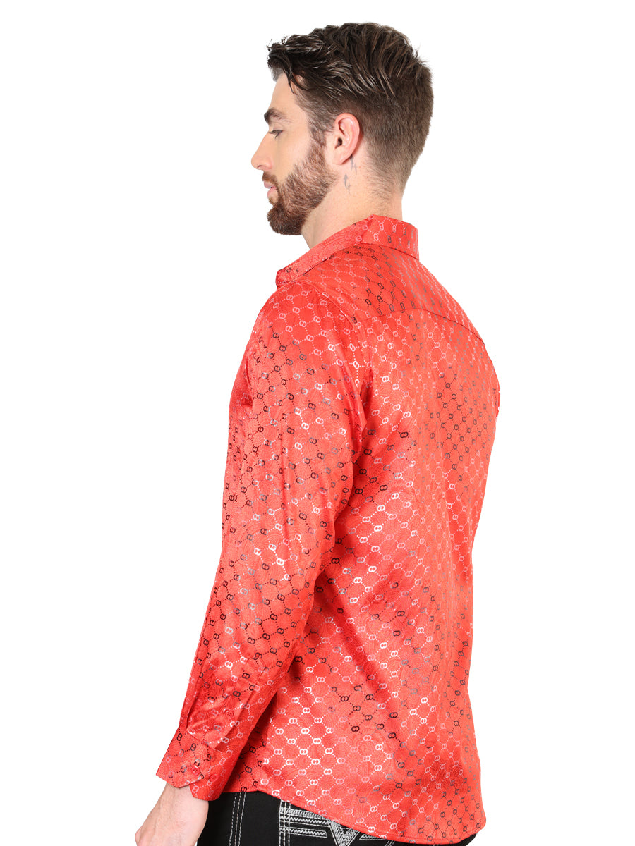 Camisa de manga larga casual El General Red 44577