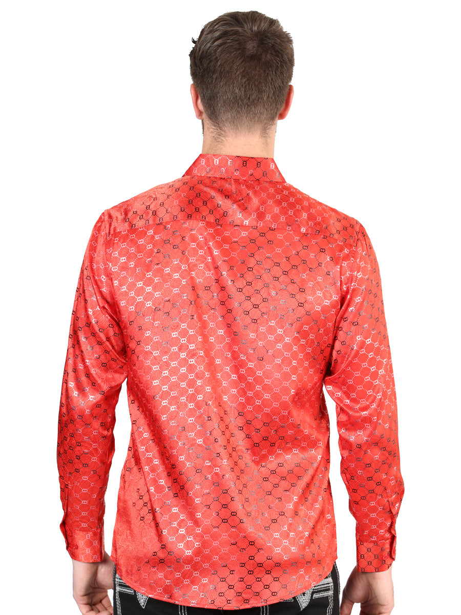 Camisa de manga larga casual El General Red 44577