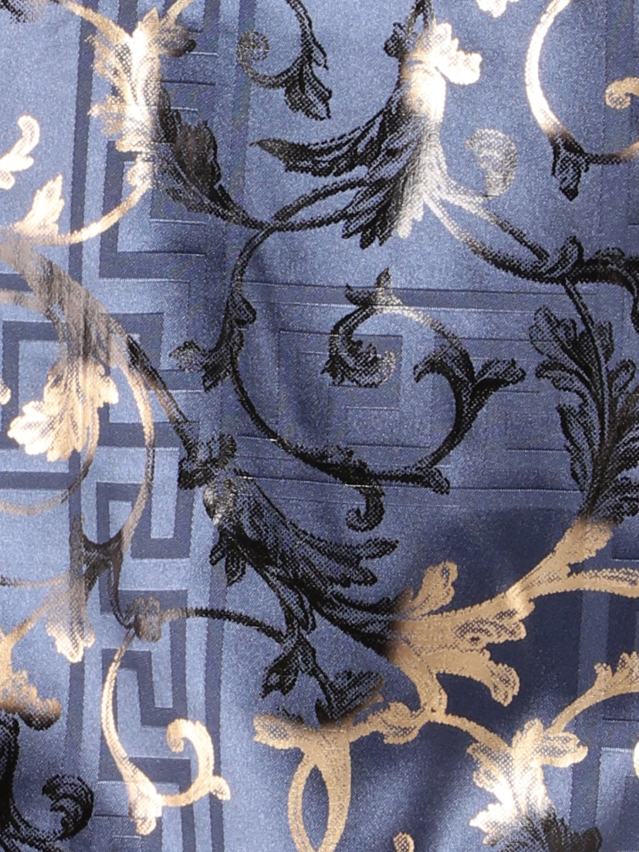 Camisa casual de manga larga color azul marino El General 44589