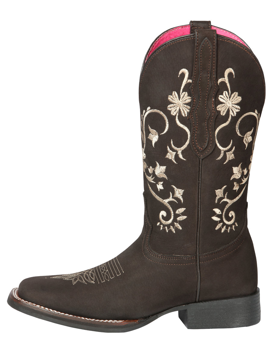 Bota vaquera - Rodeo El Geneal - Mujer - Marrón Nobuck 44642