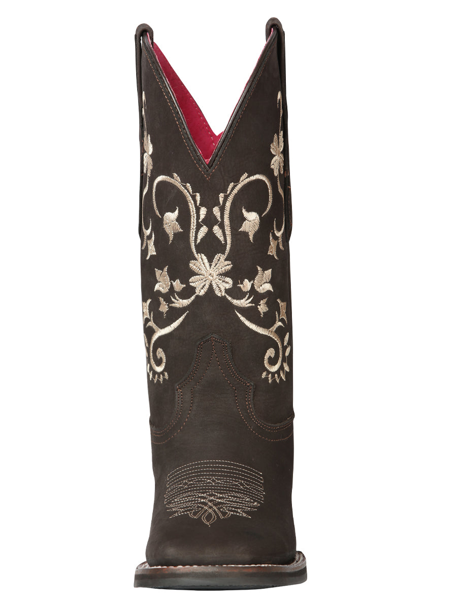 Bota vaquera - Rodeo El Geneal - Mujer - Marrón Nobuck 44642