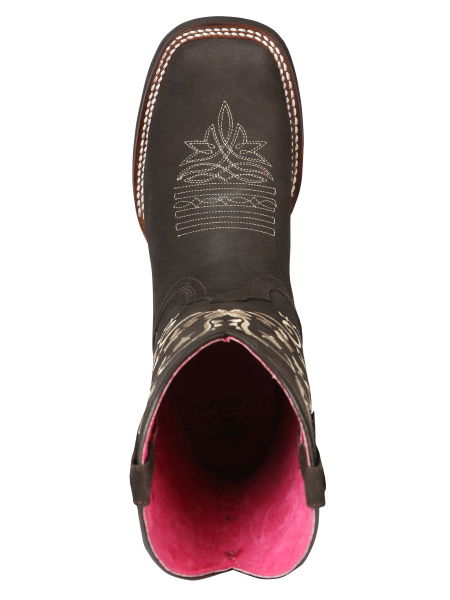Bota vaquera - Rodeo El Geneal - Mujer - Marrón Nobuck 44642