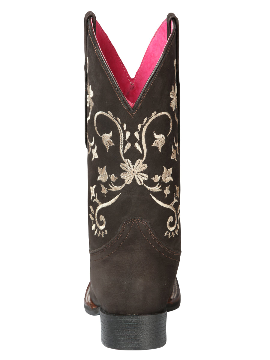 Bota vaquera - Rodeo El Geneal - Mujer - Marrón Nobuck 44642