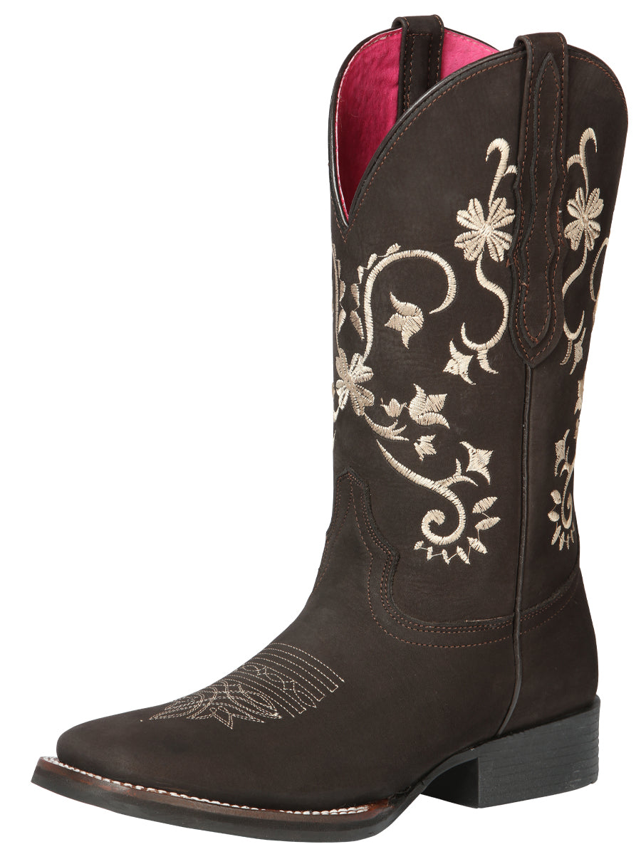 Bota vaquera - Rodeo El Geneal - Mujer - Marrón Nobuck 44642