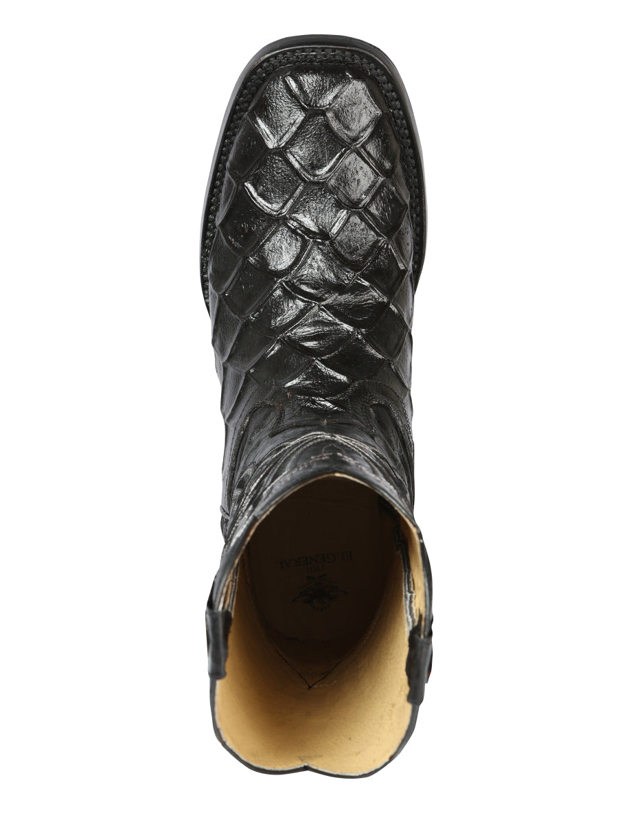 Bota Rodeo El General - Imit. Pirarucú - Negro 44663