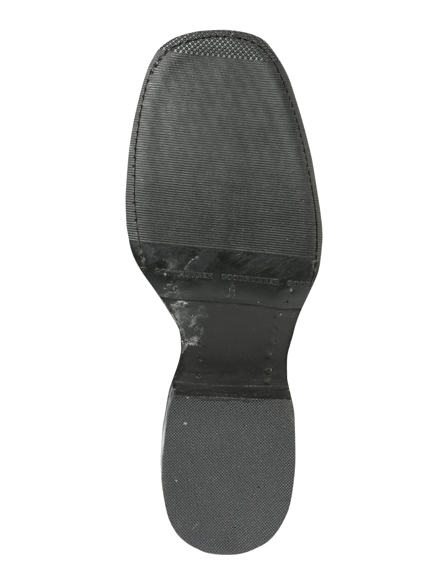 Bota Rodeo para hombre El General - Imitación de lagarto - Negra 44666