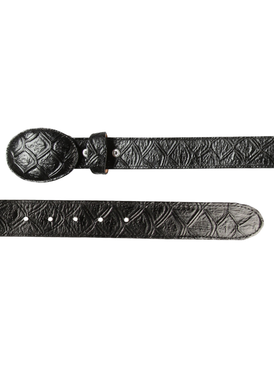 Cinturón vaquero - El General - Imitación - Pirarucu - Negro 44667